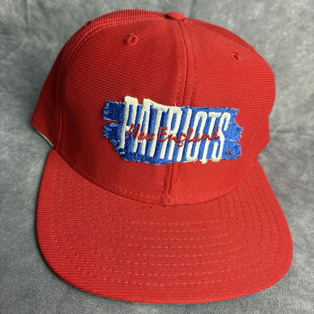 Vintage‎ New England Patriots Hat Adjustable Red Blue NFL